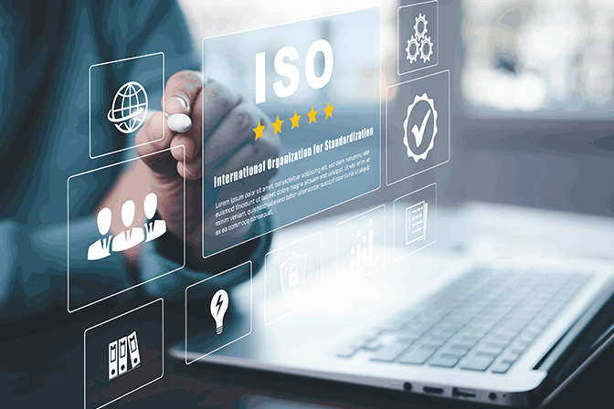 ISO/IEC 27001などの国際認証を取得したセキュリティ重視の情報管理システム